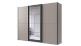 Schwebetürenschrank grau - graphit mit Spiegel 270 cm 3-türig - MINDEN Angebote bei Die Möbelfundgrube Völklingen für 459,99 €