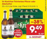 Feinherbes Pilsner im Angebot bei Netto Marken-Discount in Dessau-Roßlau Feinherbes Pilsner Angebote von Ur-Krostritzer bei Netto Marken-Discount Dessau-Roßlau für 9,49 €
