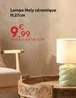 Lampe Noly céramique - Maxi Bazar Lampe Noly céramique à 9,99 € dans le catalogue Maxi Bazar