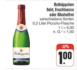 Sekt, Fruchtsecco oder Alkoholfrei bei nah und gut im Oberaurach Prospekt für 1,00 €