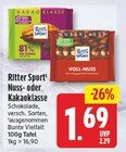 Nuss- oder Kakaoklasse im Angebot bei WEZ in Löhne Nuss- oder Kakaoklasse Angebote von Ritter Sport bei WEZ Löhne für 1,69 €