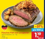 Falsches Filet vom Jungbullen Angebote bei Netto Marken-Discount Dresden für 1,19 €