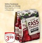 Fassbrause Holunder von Veltins im aktuellen GLOBUS Prospekt