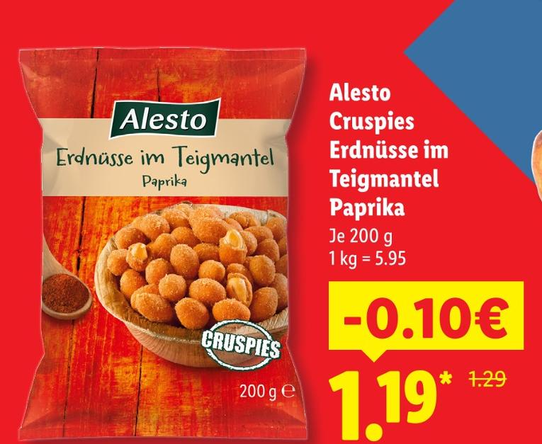 Cruspies Erdnüsse im Teigmantel Paprika