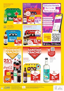 Coca Cola im Netto Marken-Discount Prospekt "DER ORT, AN DEM DU IMMER AUSGEZEICHNETE PREISE FINDEST." mit 2 Seiten (Augsburg)