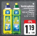 Geschirrspülmittel Angebote von fit bei EDEKA Plauen für 1,19 €