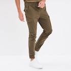Pantalon cargo slim vert kaki homme dans le catalogue La Halle