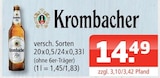 Getränke Oase - Krombacher Angebot im Prospekt Krombacher bei Getränke Oase im Prospekt "" für 14,49 €