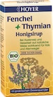 Bio-Honigsirup Fenchel + Thymian Angebote von Hoyer bei tegut Ludwigsburg für 3,99 €