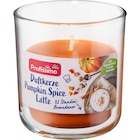 Duftkerze im Glas Pumpkin Spice Latte Angebote von Profissimo bei dm-drogerie markt Wuppertal für 1,75 €