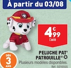 Promo Peluche Pat' Patrouille à 4,99 € dans le catalogue Aldi à Gagnac-sur-Garonne