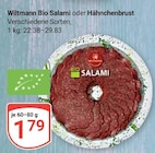 Bio Salami Angebote von Wiltmann bei GLOBUS Bochum für 1,79 €
