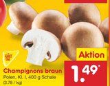 Champignons braun im Netto Marken-Discount Prospekt Champignons braun von Markttag im aktuellen Netto Marken-Discount Prospekt für 1,49 €