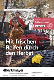 Aktueller Volkswagen Prospekt mit Autozubehör, "Mit frischen Reifen durch den Herbst", Seite 1