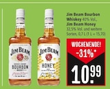 Jim Beam Bourbon Whiskey oder Jim Beam Honey Angebote von Jim Beam bei Marktkauf Tübingen für 10,99 €