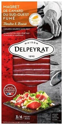 Magret de canard du Sud-Ouest fumé tranché - Monoprix à Paris Magret de canard du Sud-Ouest fumé tranché en promo chez Monoprix Paris à 3,98 €