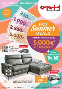 Sitzmöbel im aktuellen Opti-Wohnwelt Prospekt (Bremerhaven) Sitzmöbel im Opti-Wohnwelt Prospekt "Hot Sommer Sale" mit 48 Seiten (Bremerhaven)