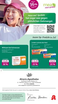 Aktueller mea - meine apotheke Prospekt "Unsere Juli-Angebote" für Greifswald Aktueller mea - meine apotheke Prospekt für Greifswald mit Seiten