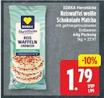 Reiswaffel weiße Schokolade Matcha von EDEKA Herzstücke für 1,79 € bei EDEKA im Angebot Reiswaffel weiße Schokolade Matcha von EDEKA Herzstücke im aktuellen EDEKA Prospekt