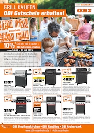 OBI Prospekt für Obing mit 1 Seite OBI Prospekt für Obing: "GRILL KAUFEN - OBI Gutschein erhalten!", 1 Seite, 24.05.2025 - 07.06.2025