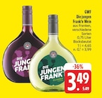 Die jungen Frank'n Wein Silvaner Angebote von GWF bei EDEKA Coburg für 3,49 €