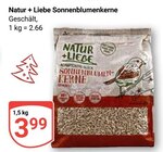 Sonnenblumenkerne im Angebot bei GLOBUS in Salzgitter Sonnenblumenkerne Angebote von Natur + Liebe bei GLOBUS Salzgitter für 3,99 €