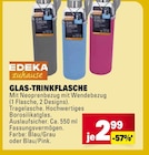 Glas-Trinkflasche im Angebot bei Marktkauf in Stuttgart Glas-Trinkflasche Angebote von EDEKA zuhause bei Marktkauf Stuttgart für 2,99 €