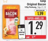 Original Bacon im EDEKA Prospekt Original Bacon von Tulip im aktuellen EDEKA Prospekt für 1,29 €