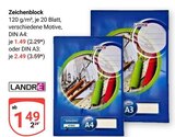 Zeichenblock bei GLOBUS im Prospekt "" für 1,49 €