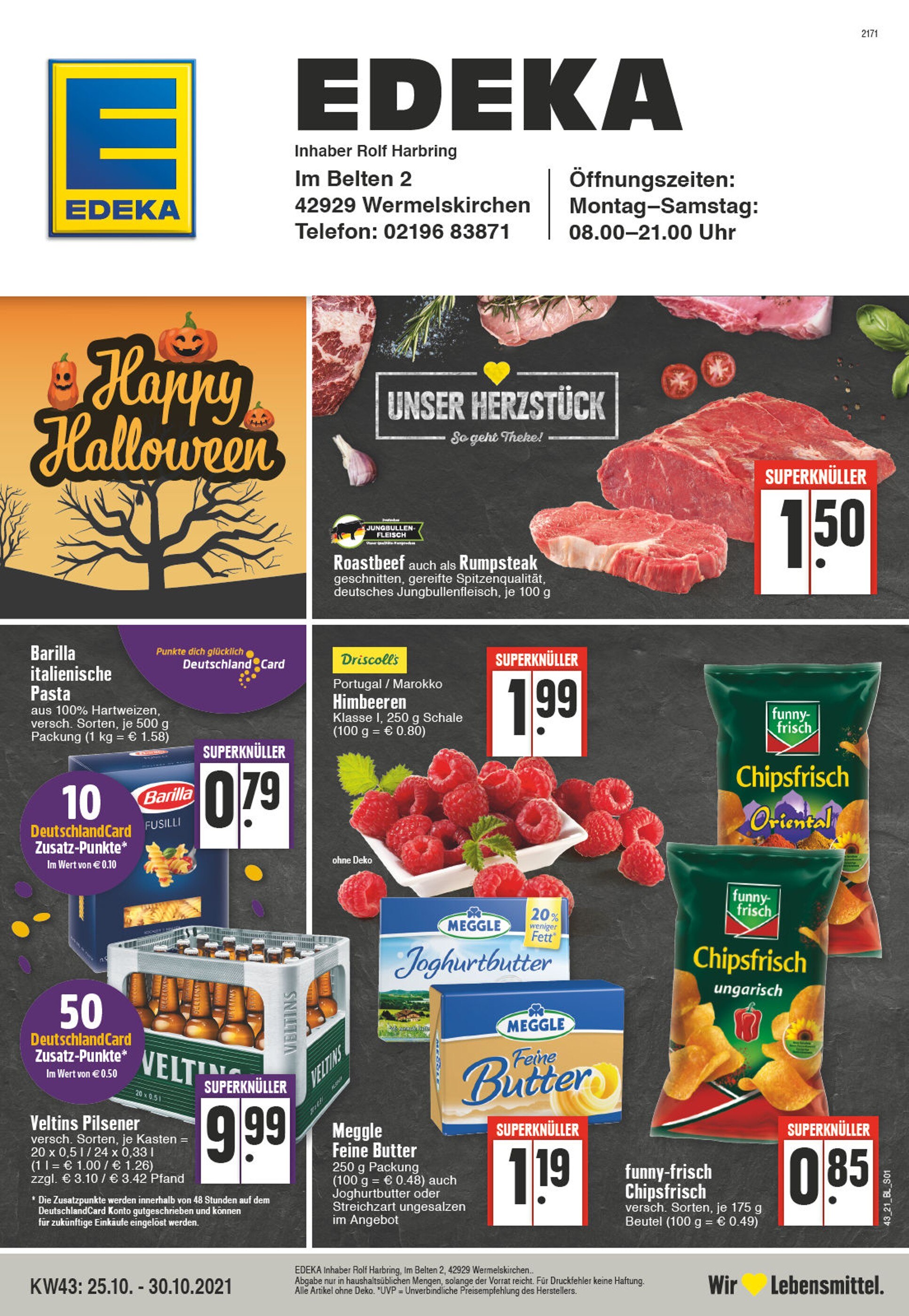 EDEKA Prospekt für Wermelskirchen mit 24 Seiten EDEKA Prospekt für Wermelskirchen: "Aktuelle Angebote", 24 Seiten, 25.10.2021 - 30.10.2021