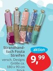 budni - Strandhandtuch Fouta Streifen Angebot im Prospekt Strandhandtuch Fouta Streifen bei budni im Prospekt für 9,99 €