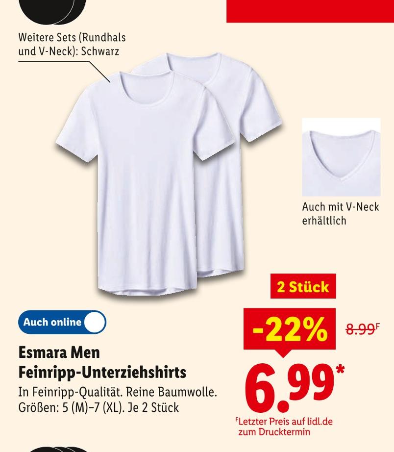 Feinripp-Unterziehshirts