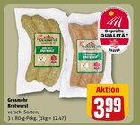 Bratwurst Angebote von Grasmehr bei REWE Rüsselsheim für 3,99 €