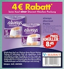 Discreet Pants Gr. M im V-Markt Prospekt Discreet Pants Gr. M von Always im aktuellen V-Markt Prospekt für 8,45 €