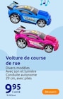 Voiture de course de rue en promo chez Action Poitiers à 9,95 €