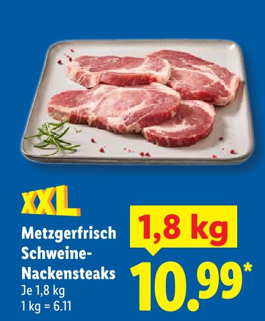 Metzgerfrisch Schweine-Nackensteaks