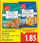 Schoko Tatzen von Gut&Günstig für 1,85 € bei E center im Angebot Schoko Tatzen von Gut&Günstig im aktuellen E center Prospekt