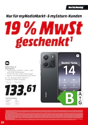 Xiaomi Angebote im Prospekt "19% MwSt geschenkt" von MediaMarkt Saturn auf Seite 21