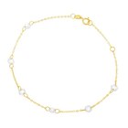 Bracelet en or jaune et oxydes de zirconium - E.Leclerc Bracelet en or jaune et oxydes de zirconium à 92,00 € dans le catalogue E.Leclerc