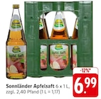 Apfelsaft Angebote von Sonnländer bei E center Villingen-Schwenningen für 6,99 €