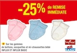 -25% de remise immédiate sur les gammes de bottons, socquettes et mi-chaussettes bébé Influx et Influx basic - Influx dans le catalogue Carrefour