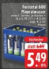 EDEKA Tecklenburg - Mineralwasser Angebot im Prospekt Mineralwasser bei EDEKA im Tecklenburg Prospekt für 5,49 €