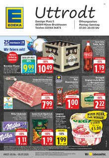 EDEKA Prospekt der Woche "Aktuelle Angebote" Seite 1, 30.06.2025 bis 05.07.2025 für Hünxe Aktueller EDEKA Prospekt "Aktuelle Angebote" Seite 1 von 24 Seiten für Hünxe