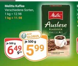 Aktuelle Melitta Angebote bei GLOBUS in Siegen (Universitätsstadt) Aktuelles Auslese Klassisch Angebot bei GLOBUS in Siegen (Universitätsstadt) ab 5,99 €
