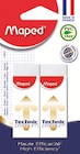 2 gommes technic - Maped en promo chez Intermarché 2 gommes technic - Maped dans le catalogue Intermarché