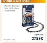 Chaine X-CUT SP33G - Husqvarna en promo chez Husqvarna Champigny-sur-Marne à 27,99 €