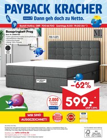 Bett im aktuellen Netto Marken-Discount Prospekt (Bielefeld) Bett im Netto Marken-Discount Prospekt "netto-online.de - Exklusive Angebote" mit 24 Seiten (Bielefeld)