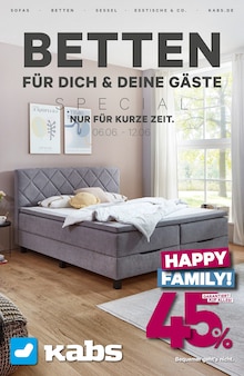 Aktueller Kabs Prospekt für Büchen und Ungebung, Seiten zum blättern Kabs Prospekt BETTEN FÜR DICH & DEINE GÄSTE mit Seiten in Büchen und Umgebung