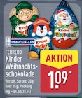 Kinder Weihnachtsschokolade von Ferrero im aktuellen ALDI Nord Prospekt
