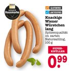 Knackige Wiener Würstchen lang Angebote von EDEKA bei E center Wiesbaden für 0,99 €